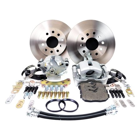 MASTER POWER BRAKES Master Power Brakes DB1515BR 9 in. Legend Serie Rear Disc Brake Conversion Kit for Ford & Small Bearing Flange DB1515BR